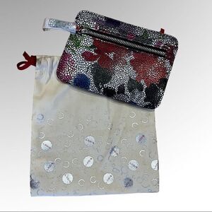 Lodis Floral Card Holder with RFID Protection and Dust Pouch NWOT